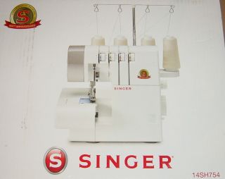 SINGER® 14SH754 Freiarm Overlock Nähmaschine,2/3/4 fädig,NEU/OVP