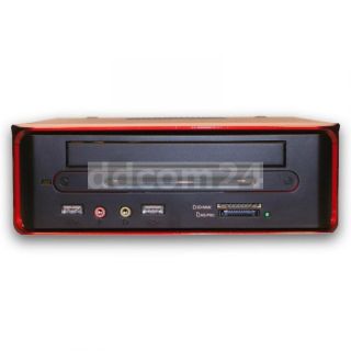 Mini ITX Gehäuse 820 01BR 65W NT schwarz rot Cardreader