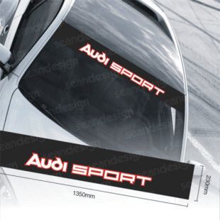 Auto Aufkleber f. Frontscheibe Audi Sport 135x23cm