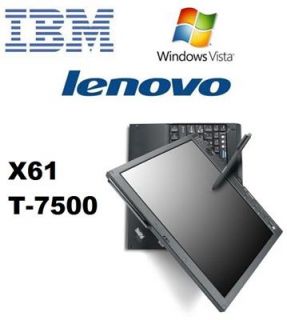 IBM Lenovo IBM X61 Tablet L7500 1024x768 2GB RAM 120GB HDD deutsche