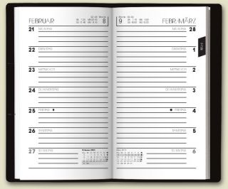 Brunnen Wochen   Kalender 2013, Mod. 758, 1 Seite / 1 Woche, 8,7 x 15