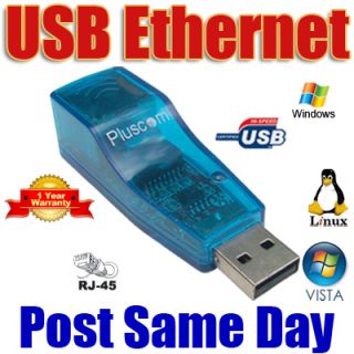 USB TO Fast Ethernet Network RJ45 Adapter Converter NIC
