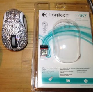 Logitech m187 Wireless Mini Mouse  veredelt with Swarovski Elements