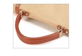 Vintage Tasche Umhängetasche Damen Handtasche Messenger Bag Camel Rot