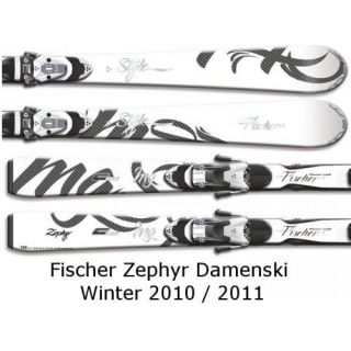 FISCHER Ski Zephyr Damenski mit Bindung C Line Z9 Flow Flex Skier Sci