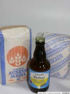 L016# DDR Lebensmittel   Mehl, Zucker, Berliner Weisse