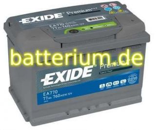 Exide Premium Superior Power EA770 77Ah Autobatterie