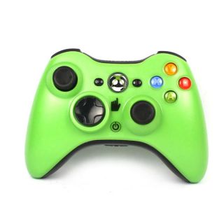 New Green Wireless Controller Glossy For Microsoft Xbox 360