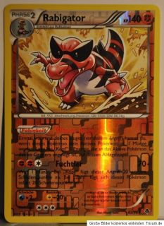 Pokemon Karte Rabigator, aus SW 02 Aufstreben der Mächtigen, 62/98
