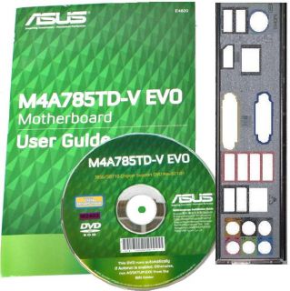 Zubehör Asus M4A785TD V EVO manual CD i/o shield io NEU
