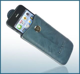 Bugatti Handytasche Für Apple iPhone 5 Leder Unique Jeans Etui Hülle