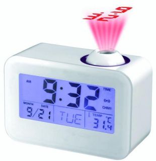 Design LCD Projection Alarm Clock 805U white