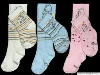 Strumpfhose ABS Socken Disney Winnie rosa blau beige 50 56 62 68 74 80