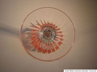 Römer,Weinglas,Kristall,Schliff,Muster,rosa,um 1910,perfekt,Val St