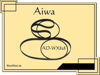 Aiwa AD WX828 Riemen rubber belts Cassette Deck