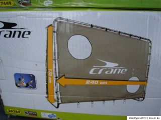 Crane Sports Fußball Tor mit Torwand (240x170x85 cm) NEU