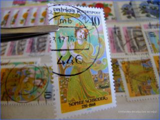 Drei dicke Alben mit Briefmarken Sammlung Bund aus 1976 2003