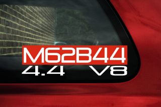 Aufkleber M62B44 4 4 V8 Sticker BMW 4 4L E38 740i IL E39 540i E31