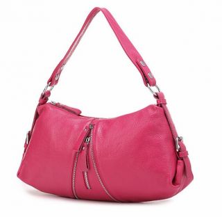Ledertasch Farbe Beige Rosa Damen Umhängetasche Handtasche echtes