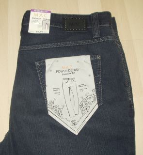 NEU Mac Jeans Melanie Pipe Soft Stretch Gr. 44 L 32 bluedenim D848