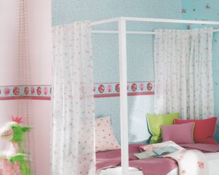 Prinzessin Lillifee Vlies Tapeten Kinderzimmer Tapete in 2 Farben rosa