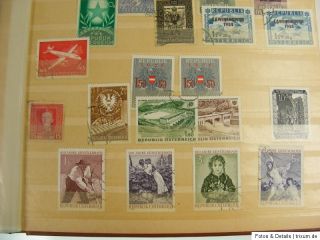 Alte Briefmarken Sammlung Album   Österreich / Polen / Belgien