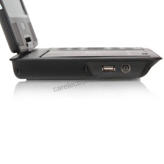 Portable 180 Degree Swivel Rote LCD DVD Player mit TV USB