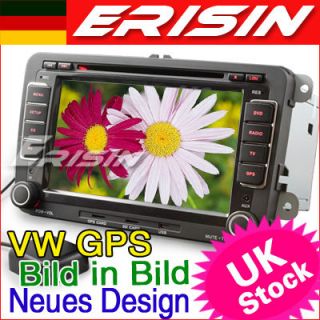 ES858DE 7 HD Autoradio GPS Navigation IPOD VW PASSAT SKODA BORA CADDY
