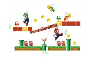 XXLBig Nintendo Wall Sticker Wandstick Super Mario Bros.   Wanddeko