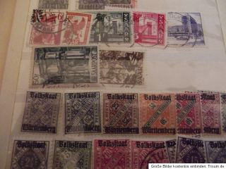 Wohnungsauflösung Briefmarkenalbum Deutsches Reich Saar gebiet