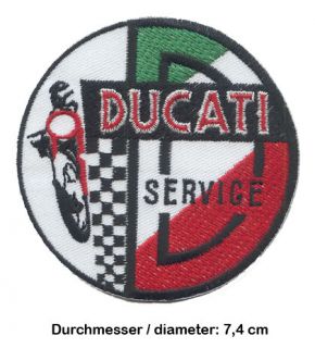 DUCATI SERVICE Aufnäher Patch Desmo 900 Super Sport