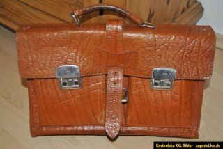 Vintage Leder Lehrertasche Büro Uni Aktentasche Schultasche Tasche