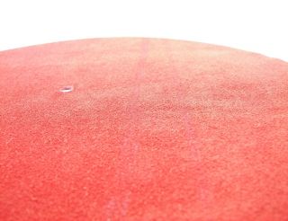 Acoustic Solid Plattentellerauflage Leder rot  NEU