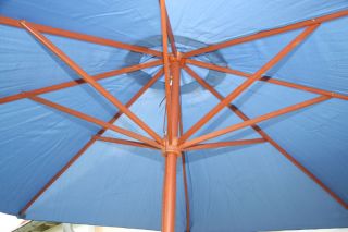 Sonnenschirm M33 Gartenschirm, Holz, 2m rund