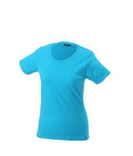 Round T Shirt Rundhals tailliert 100% Baumwolle 150gr.Damen jn901