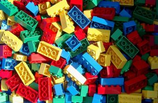 Über 1 Kilogramm Lego Duplo Steine bunt gemischt oder einfarbig
