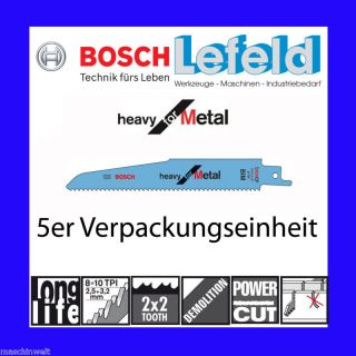 Bosch Säbelsägeblatt S 920 CF 5 Stück Heavy for Metal