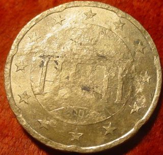 Fehlpraegung Verpraegung 20 Cent 2002 Euro Muenze EUR Cents