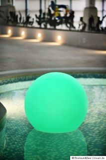 LED Leuchtkugel, 50 cm, für Teich + Pool, aufladbarer Akku