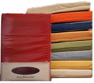 Bettwäsche Jersey Baumwolle 155x220 + 80x80cm uni einfarbig ÖKOTEX