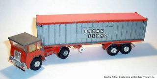 GAMA   FAUN Container Truck  HAPAG   LLOYD  70er Jahre 22,5 cm RAR