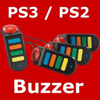 Original Sony PS2 + PS3 USB kabelgebundene Buzzer wired Neu&OVP