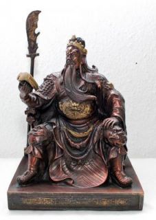 Guan Yu Bronzefigur Skulptur China Feng Shui Asiatika Krieger