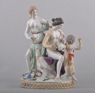 Meissen Figur / Figurengruppe Die Liebe, Jüchtzer, 1.Wahl Knaufzeit