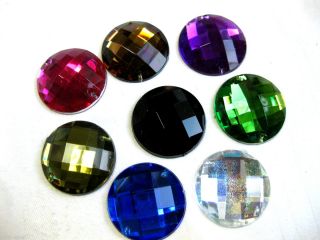 große Schmucksteine in verschiedenen Farben 30 mm ,Farbe wählbar(1