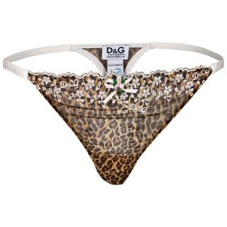 Dolce & Gabbana D&G Damen String Tanga Leopard S M L XL NEU!!