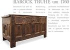BAROCK TRUHE, gebaut 1761 provinziell antik geschnitzt Holz absolutes