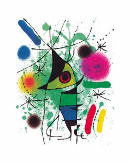Kunstdruck Poster Joan Miró Der singende Fisch