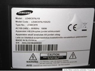 Samsung LE40C5791JS LCD Flachbild Fernseher in schwarz 