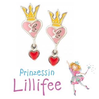 Prinzessin LILLIFEE OHRRINGE SILBER 925 HERZ & KRONE